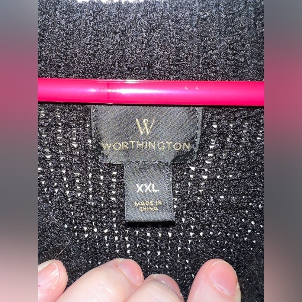 NWT Black Worthington Knit Tank Size XXL - Picture 4 of 10